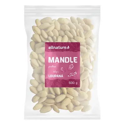 Allnature Mandle jádra loupané, 500 g