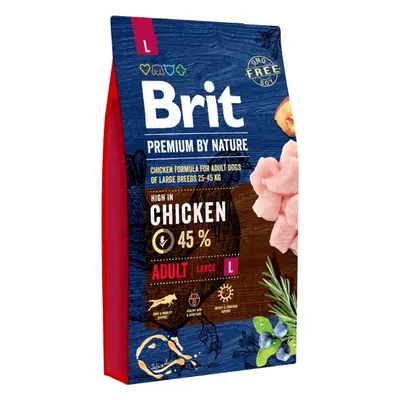 Brit Premium by Nature krmivo pro dospělé psy velkých plemen, 8 kg