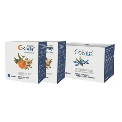 Colway Colvita 120 kapslí a 2x Vitamín C-olway sada