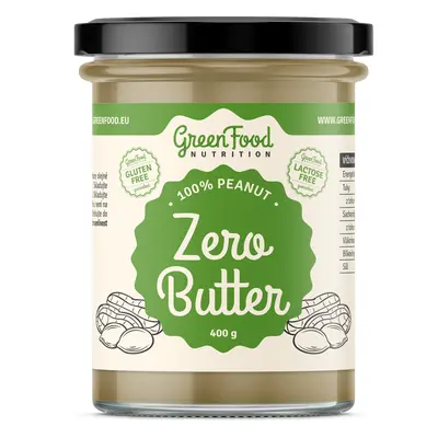 GreenFood Nutrition Zero Butter 100% Arašídový krém 400g