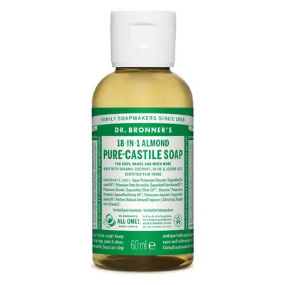 Dr. Bronner's Tekuté universální mýdlo ALL-ONE!, Almond 60 ml