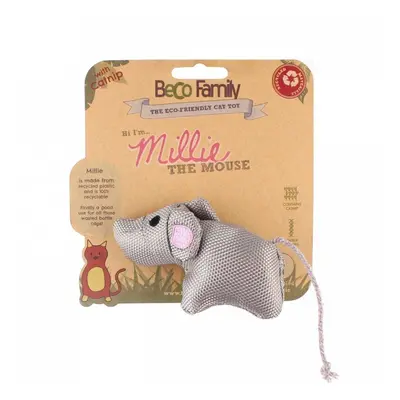 BeCoThings Beco Cat Nip Hračka pro kočky Myška Millie 9,5 cm