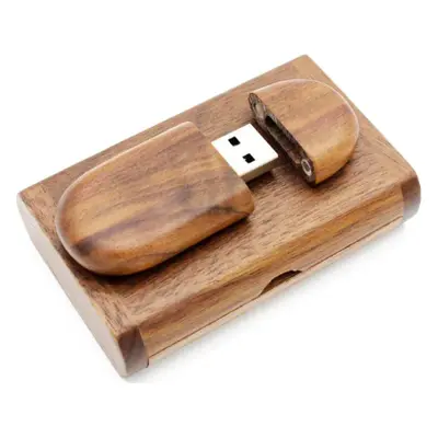 ČistéDřevo Dřevěný USB disk 32GB - tmavý