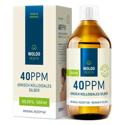 WoldoHealth® ® Koloidní stříbro 40 ppm, 500ml