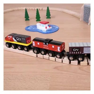 Bigjigs Rail CN nákladní vlak + koleje