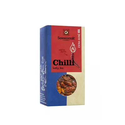 Sonnentor Chilli bio extra ostré, lusky 25g