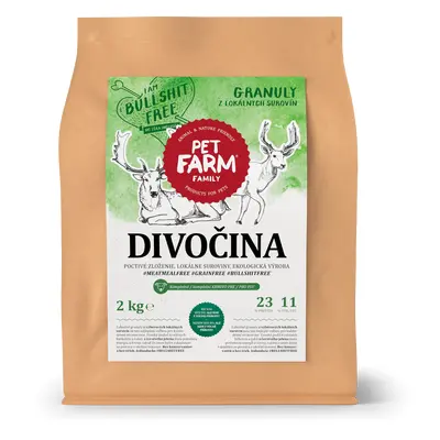 Pet Farm Family Divočina granule pro psy 150g