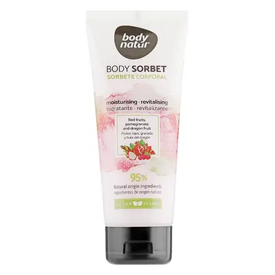 Body Natur BodyNatur Tělový sorbet s červeným ovocem, granátovým jablkem a dračím ovocem, 200 ml