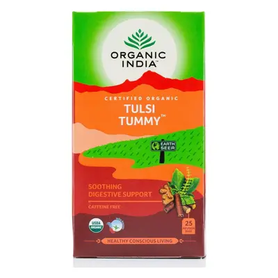 ORGANIC INDIA Tulsi Tummy - správné trávení, 25 sáčků