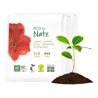 Eco by Naty Dámské ECO slipové vložky Naty - super - cestovní balení (2x5ks)