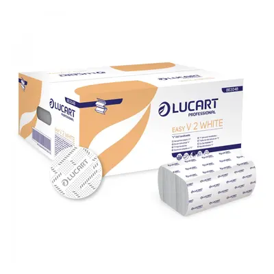 Lucart Professional Lucart Easy V 2 White - papírové ručníky, 20 ks