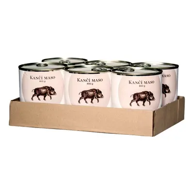 Bohemia Pet Food SIX PACK BOHEMIA Kančí maso ve vlastní šťávě 800g