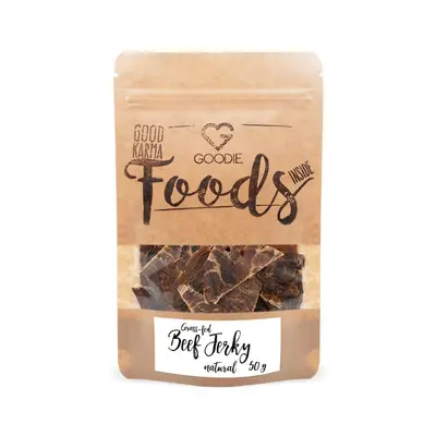 Goodie Grass-fed sušené hovězí maso - Jerky - Natural 50 g