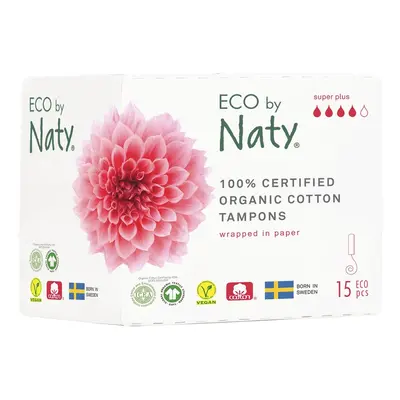 Dámské tampóny ECO by Naty (15 ks) - super plus