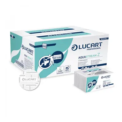 Lucart Professional LUCART AQUASTREAM "Z" - papírové skládané utěrky, 23x23,5 - 15KS