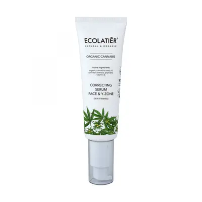 ECOLATIER - Sérum na krk a obličej - zpevňující korektor - Organic Cannabis, 50 ml