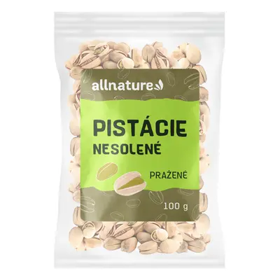 Allnature Pistácie pražené nesolené, 100 g