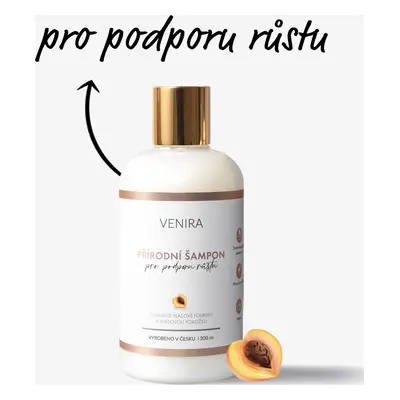 Venira přírodní šampon pro podporu růstu vlasů, meruňka, 300 ml