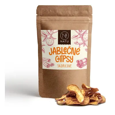 NATU Jablečné chipsy skořicové 45g