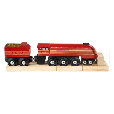 Bigjigs Rail replika lokomotivy Duchess of Hamilton + 3 koleje