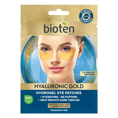 BIOTEN Hyaluronic GOLD Zlaté hydrogelové polštářky pod oči, 35g