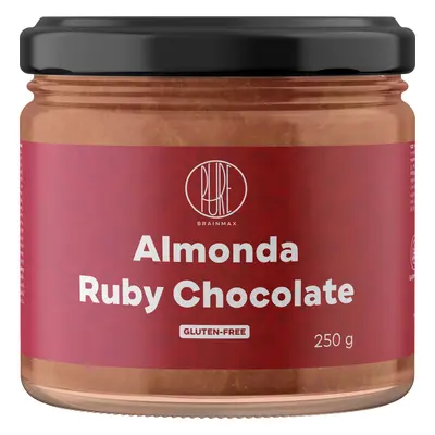 BrainMax Pure Almonda, Ruby čokoláda, mandlový krém s čokoládou, 250 g