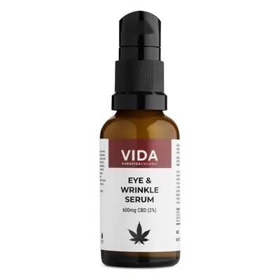 Pura Vida Organic CBD Oční sérum proti vráskám, 600 mg 30 ml