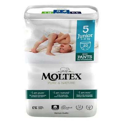 Natahovací plenkové kalhotky Moltex Pure & Nature Junior 9-14 kg (20 ks)