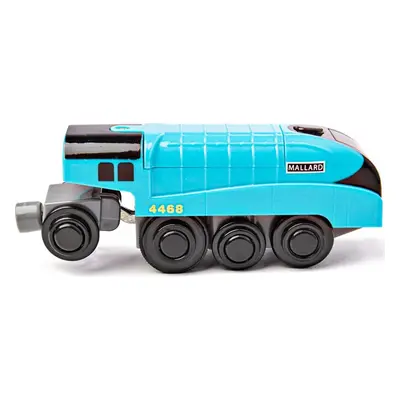 Bigjigs Rail Elektrická lokomotiva Mallard modrá