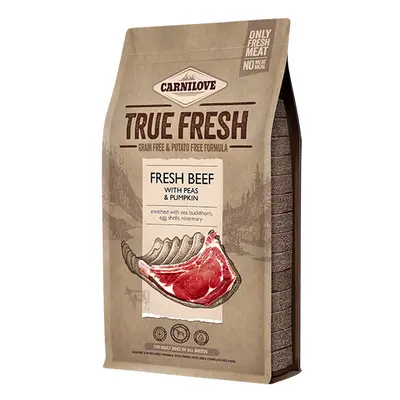 Carnilove TRUE FRESH krmivo pro dospělé psy s hovězím, 1,4 kg