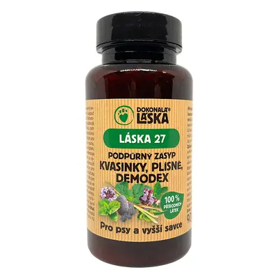 Dokonalá láska LÁSKA 27 KVASINKY, PLÍSNĚ, DEMODEX - podpůrný zásyp, 90g