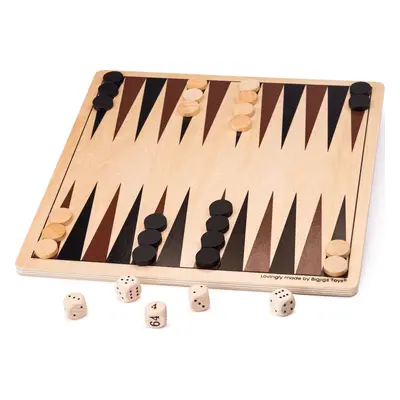 Bigjigs Toys Dřevěný backgammon