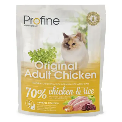 Profine Cat Original krmivo bez lepku pro dospělé kočky s kuřetem a rýží, 300 g