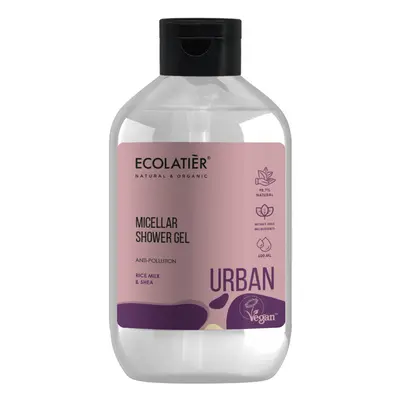 ECOLATIER URBAN - Micelární sprchový gel – Rýžové a Bambucké mléko, 600 ml