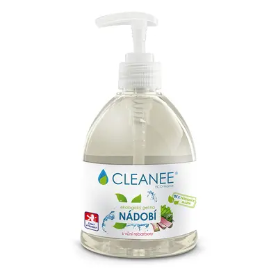 CLEANEE EKO gel na NÁDOBÍ s vůní rebarbory 500 ml s dávkovačem