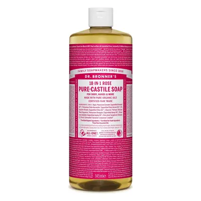 Dr. Bronner's Tekuté universální mýdlo ALL-ONE!, Rose 945 ml