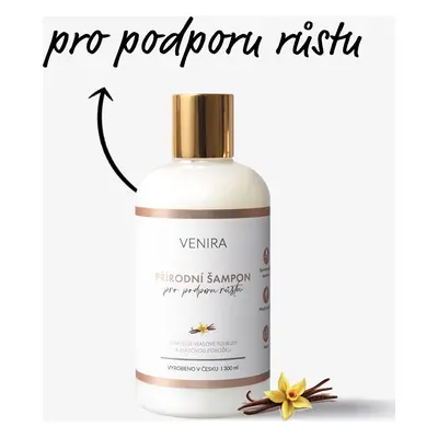 Venira přírodní šampon pro podporu růstu vlasů, vanilka, 300 ml