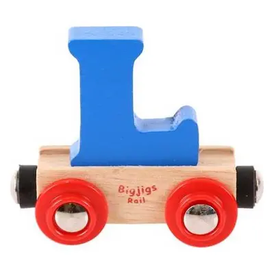 Bigjigs Rail Vagónek dřevěné vláčkodráhy - Písmeno L