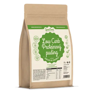 GreenFood Nutrition Low Carb Proteinový puding 400g Jablko se skořicí