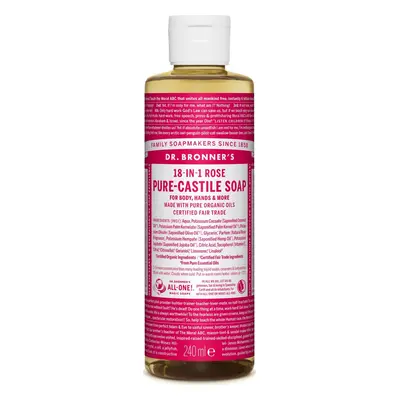 Dr. Bronner's Tekuté universální mýdlo ALL-ONE!, Rose 240 ml