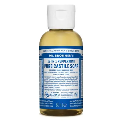 Dr. Bronner's Tekuté universální mýdlo ALL-ONE!, Peppermint 60 ml