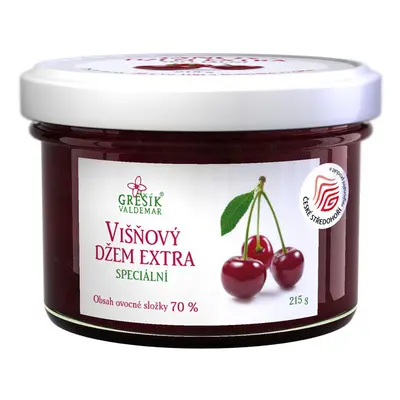 Valdemar Grešík - Natura s.r.o. Grešík Višňový džem extra Speciální 215 g