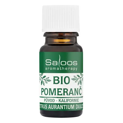 Bio Pomeranč 5 ml | Bio esenciální oleje Saloos