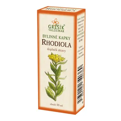 Valdemar Grešík - Natura s.r.o. Grešík Rhodiola kapky 50 ml