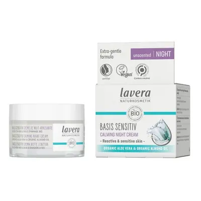 lavera Basis Sensitiv Zklidňující noční krém bez parfemace 50 ml