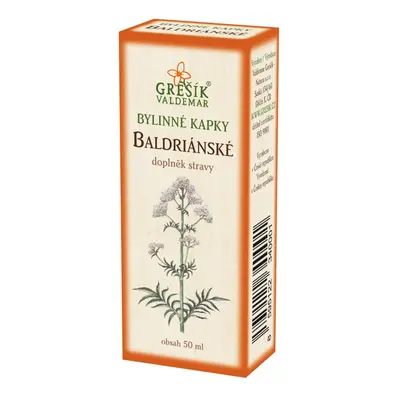 Valdemar Grešík - Natura s.r.o. Grešík Baldriánské kapky 50 ml