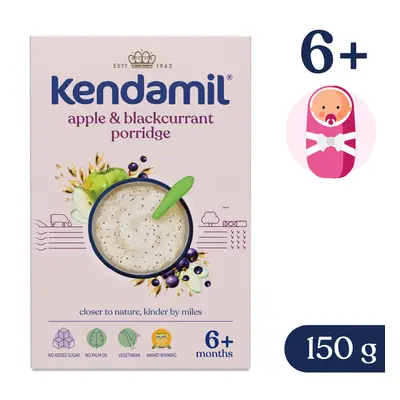 Kendamil Mléčná kaše s černým rybízem a jablky (150 g), exp. 30.04.2024