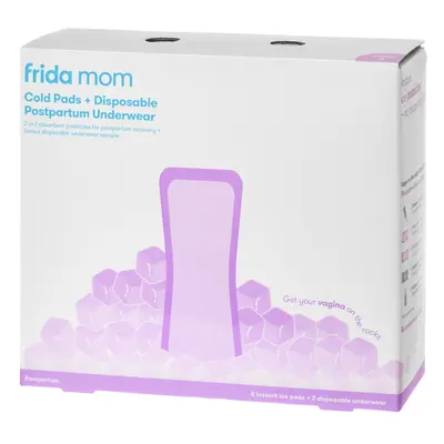 Frida Mom chladicí absorpční Ice Maxi vložky + jednorázové poporodní kalhotky