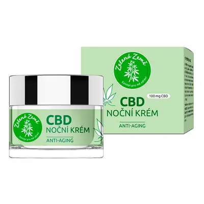 Zelená Země CBD noční krém, 50 ml