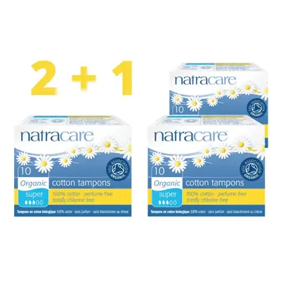 NATRACARE Akce 2+1 Tampóny SUPER 10 ks